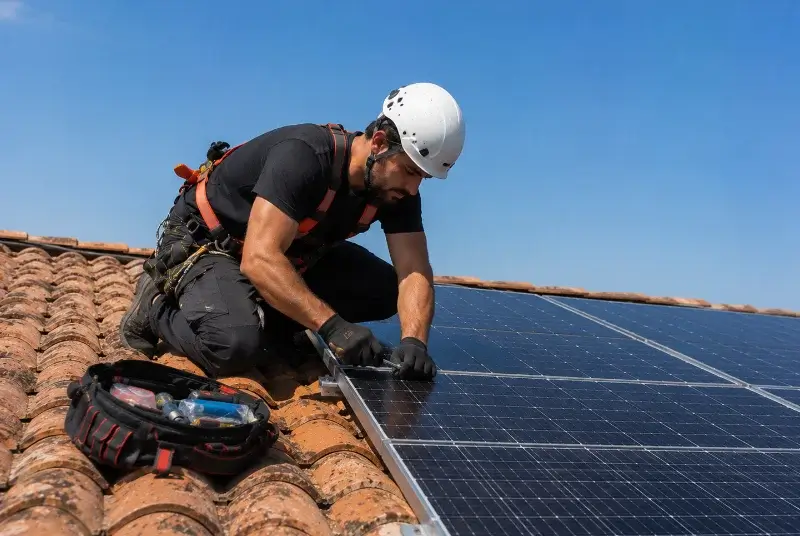 Maintenance et monitoring de panneaux solaires à Saint-Palais